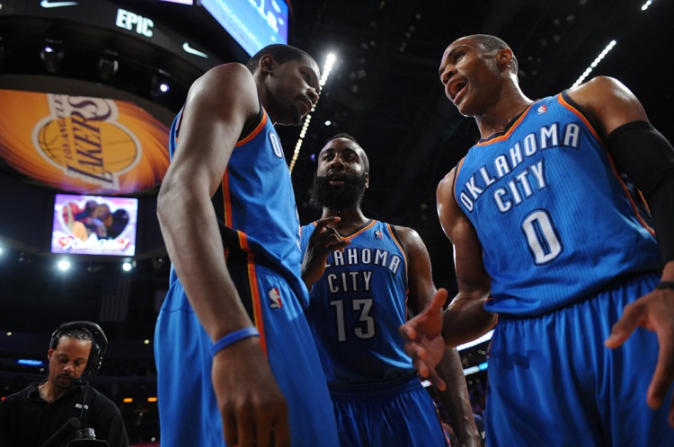 雷霆三少得分全部進(jìn)入歷史前20！他們是NBA歷史最大的如果嗎？